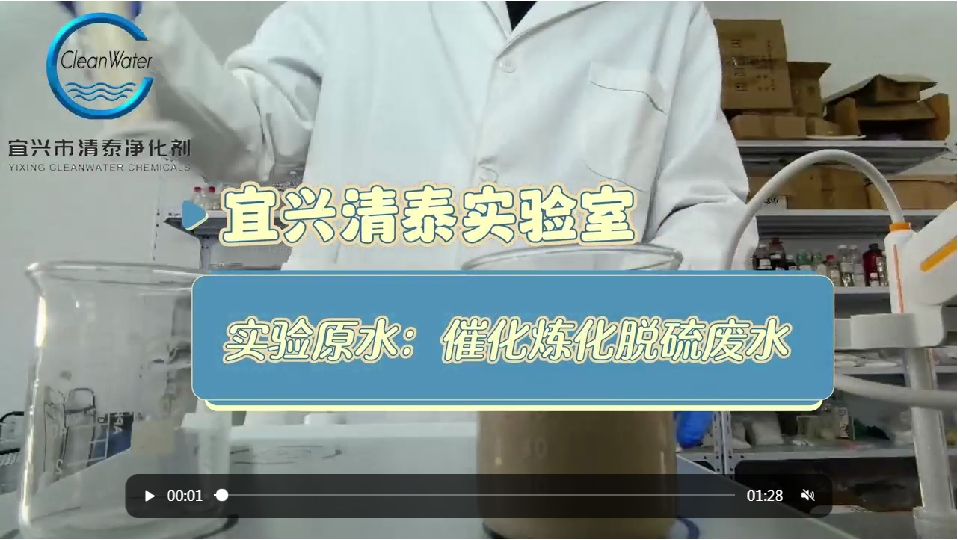 實驗原水:催化煉化脫硫廢水